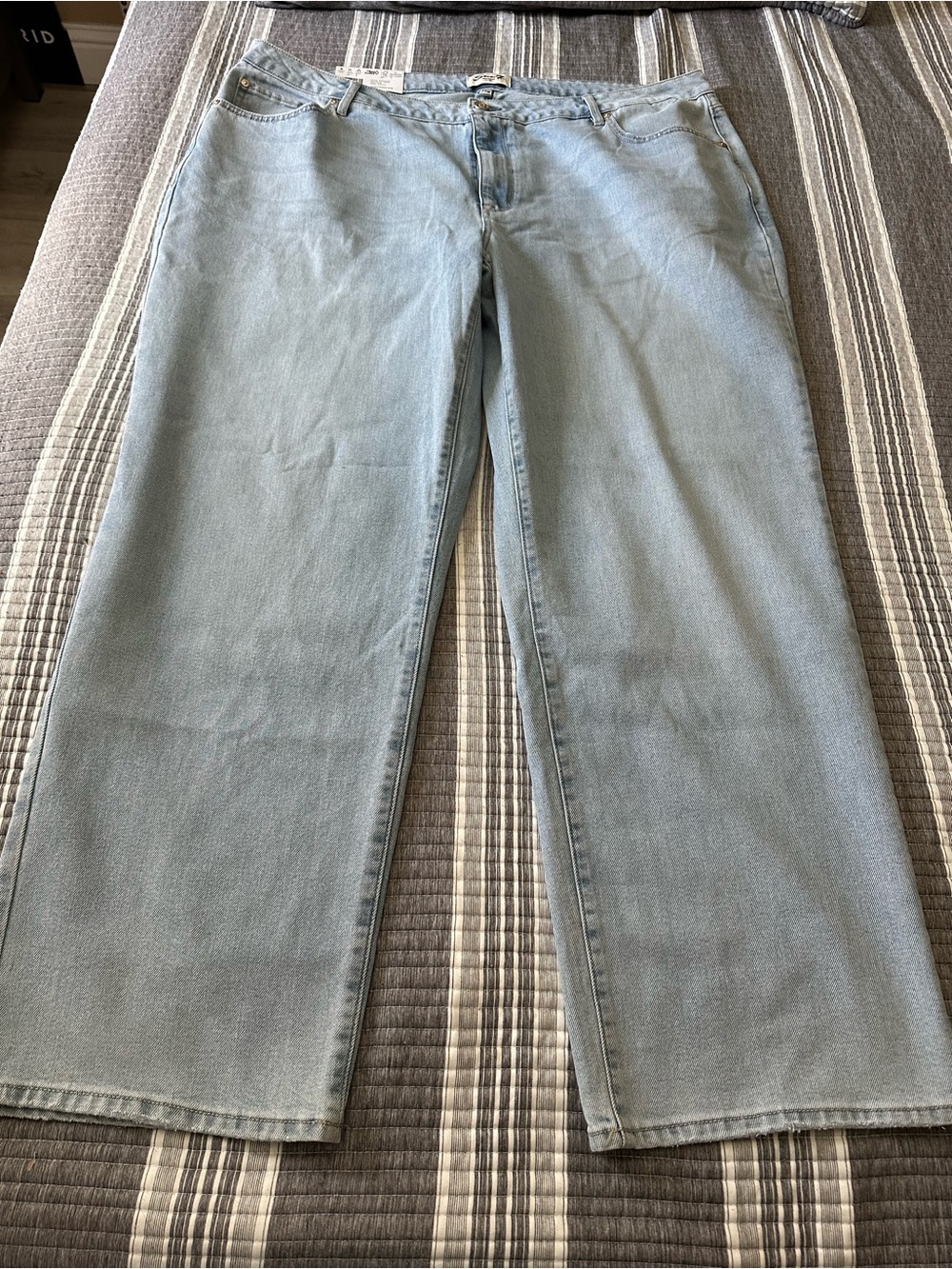 Seven7 Light Blue Wide-Leg Jeans